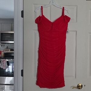 Elegant Red Women's Dress